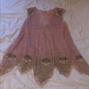 Pink Beaded Dress